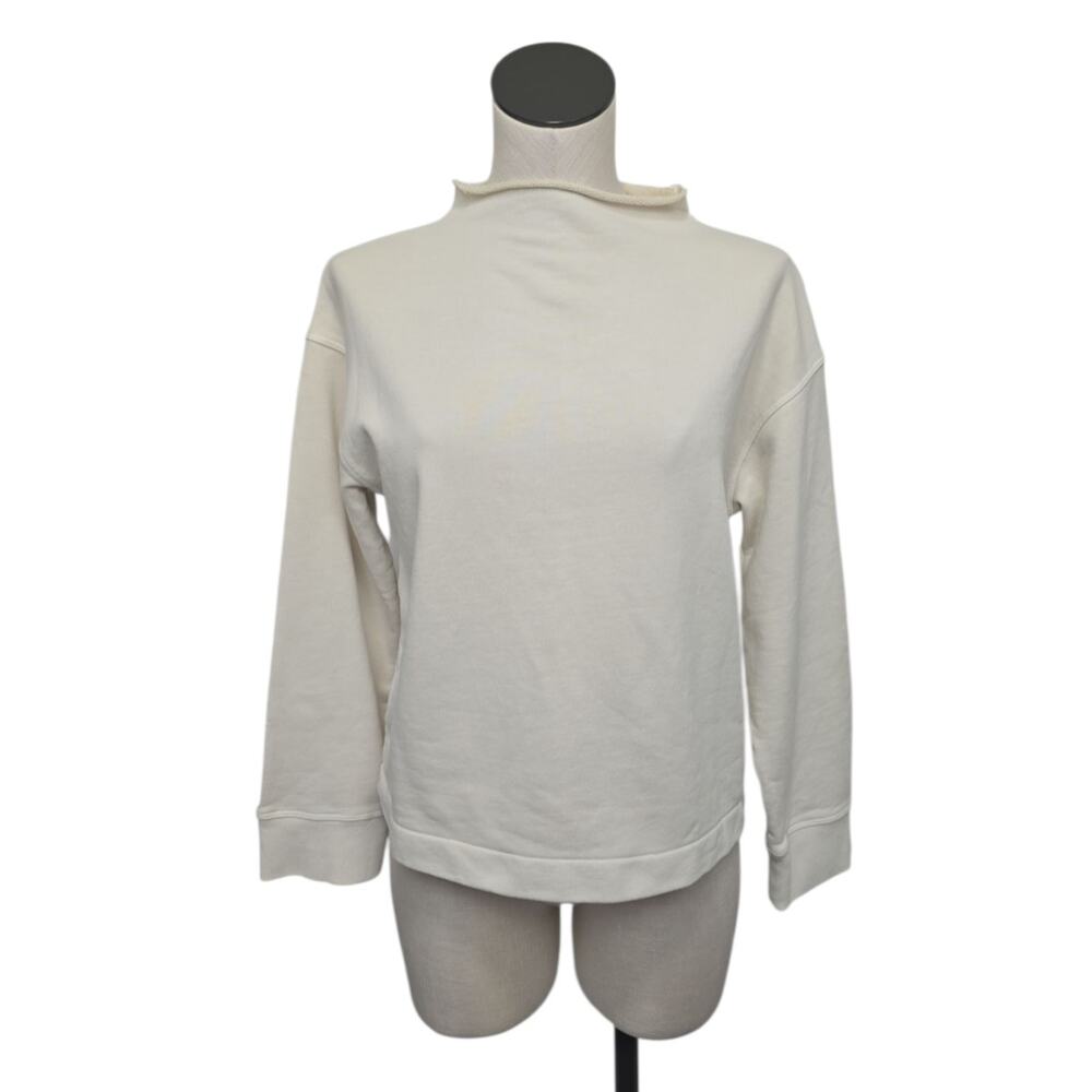 Madewell Off-White Mock Neck Pullover